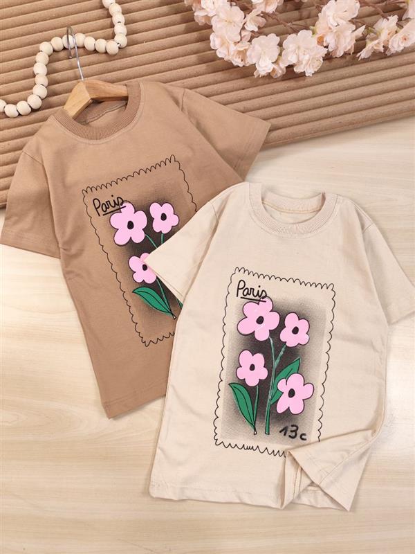 تیشرت تک Paris flower