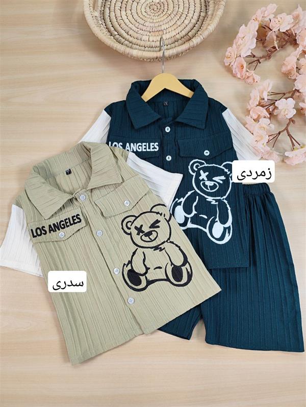 تیشرت شلوارک تدی چشمک 