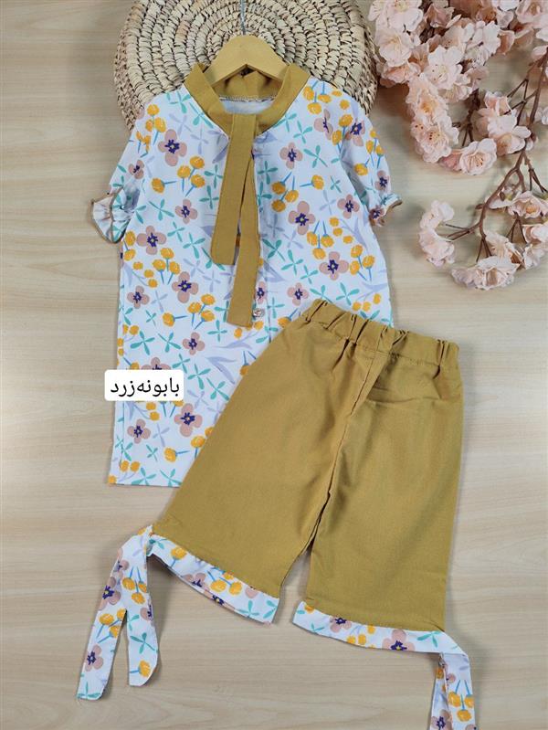تیشرت شلوارک توت‌فرنگی و بابونه 