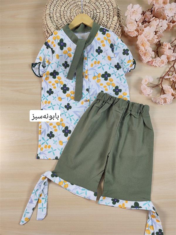 تیشرت شلوارک توت‌فرنگی و بابونه 