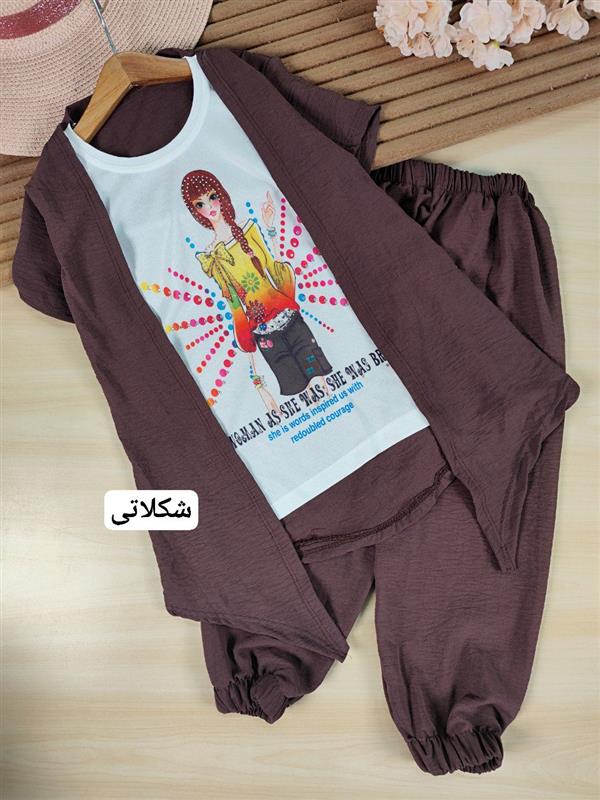 تیشرت شلوار دختر مو نگینی 