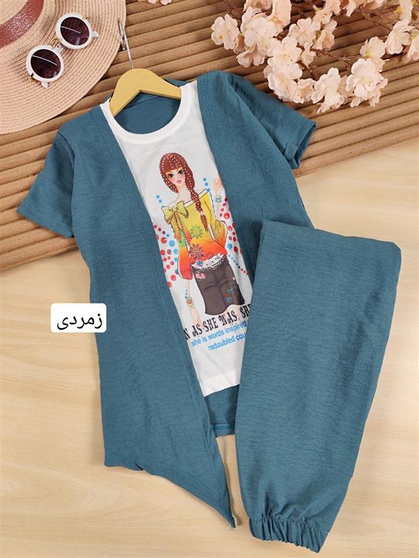تیشرت شلوار دختر مو نگینی 