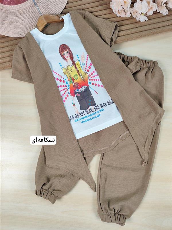 تیشرت شلوار دختر مو نگینی 