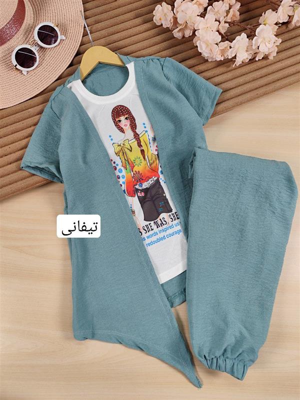تیشرت شلوار دختر مو نگینی 