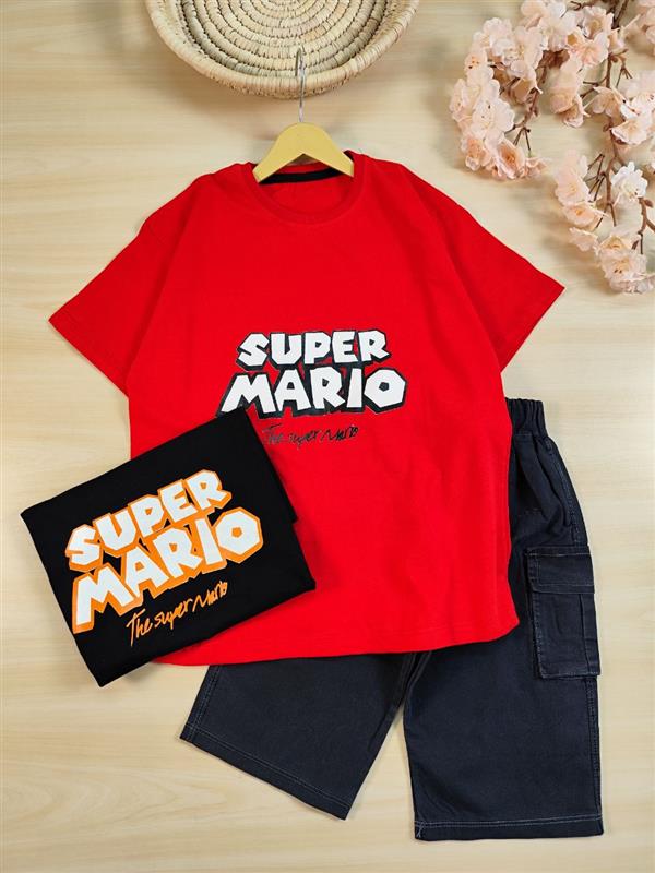 تیشرت شلوارک super mario