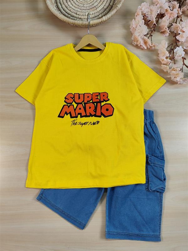 تیشرت شلوارک super mario