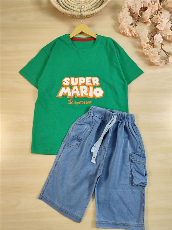 تیشرت شلوارک super mario
