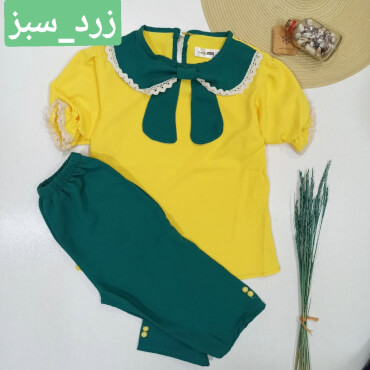 ست شومیز شلوارک نواردوزی