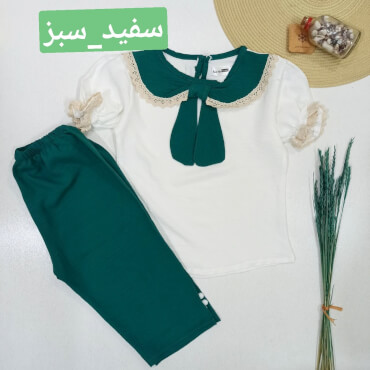 ست شومیز شلوارک نواردوزی