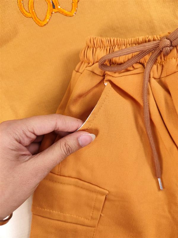 تیشرت شلوارک تدی گلدوزی 