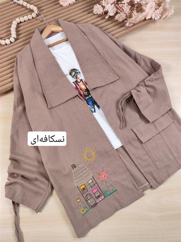 مانتو دو تیکه گلدوزی 