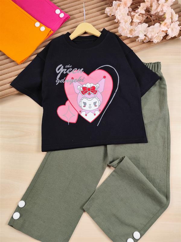 تیشرت شلوار Queen kuromi 