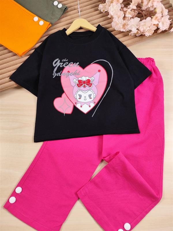 تیشرت شلوار Queen kuromi 