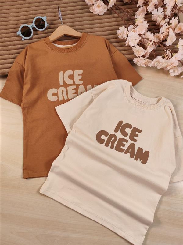 تیشرت تک Cream