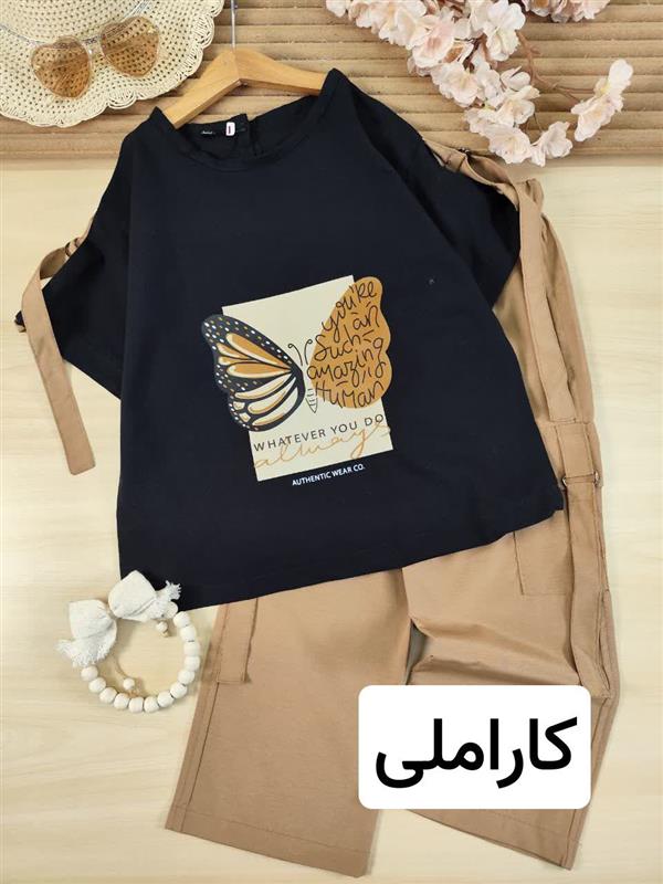 تیشرت شلوار مینی پروانه 