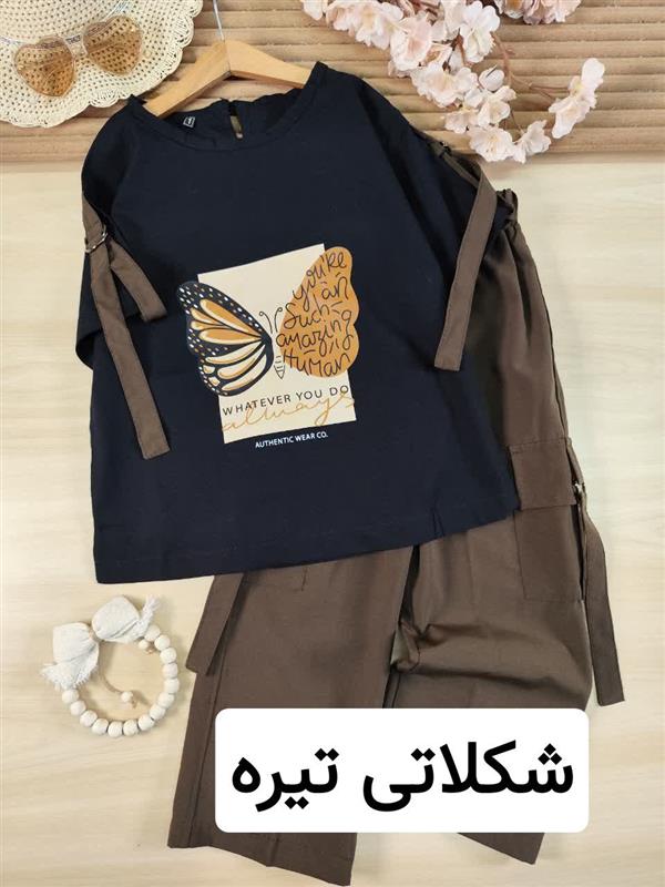 تیشرت شلوار مینی پروانه 
