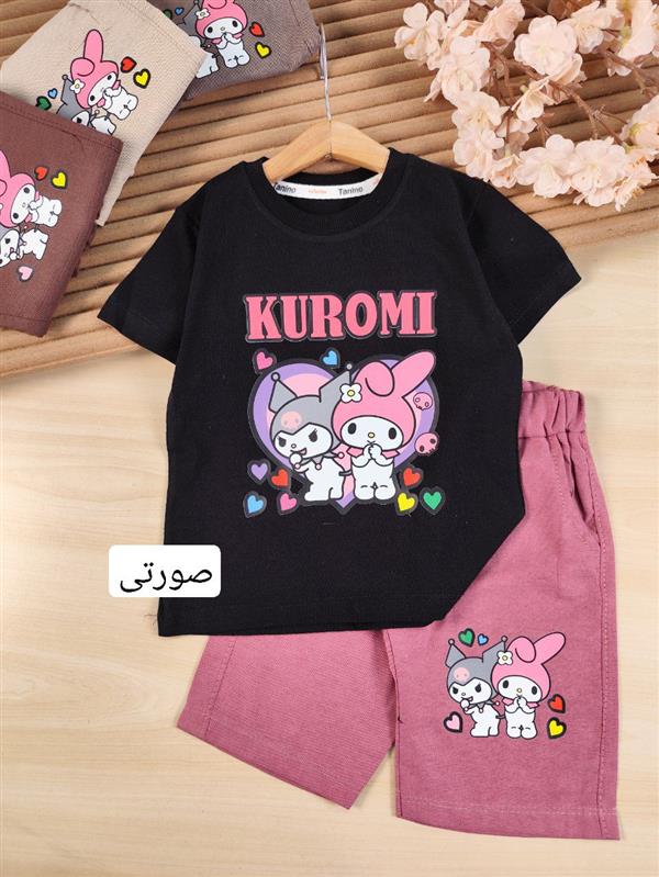 تیشرت شلوارک کرومی قلب کوچولو 