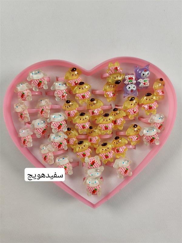 انگشتر شیشه ای کرومی 