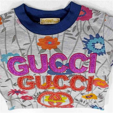 ست دخترانه Gucci گل دار