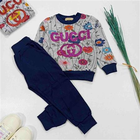 ست دخترانه Gucci گل دار