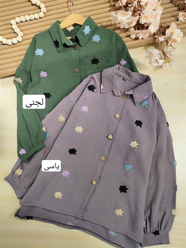 شومیز تک گلدوزی لوزی 