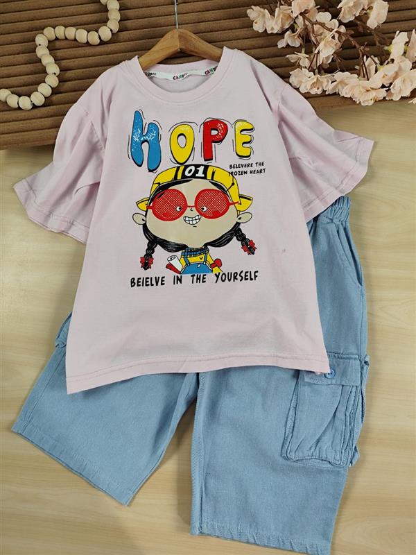 کراپ شلوارک  girl hope