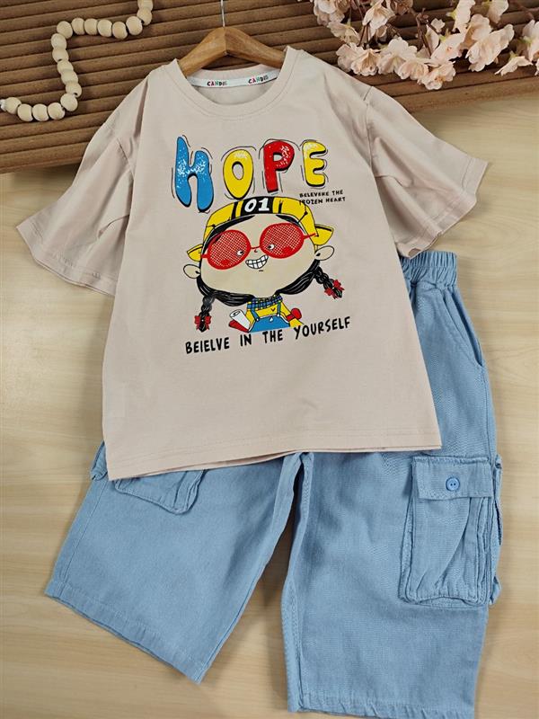 کراپ شلوارک  girl hope