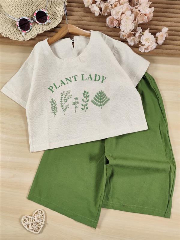 کراپ شلوارک Plant lady