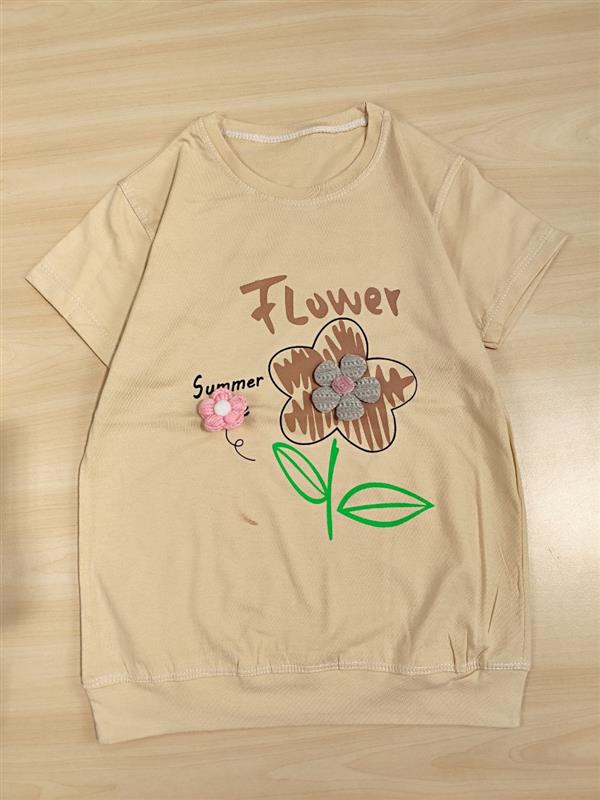 تکسایز تیشرت شلوارک flower 