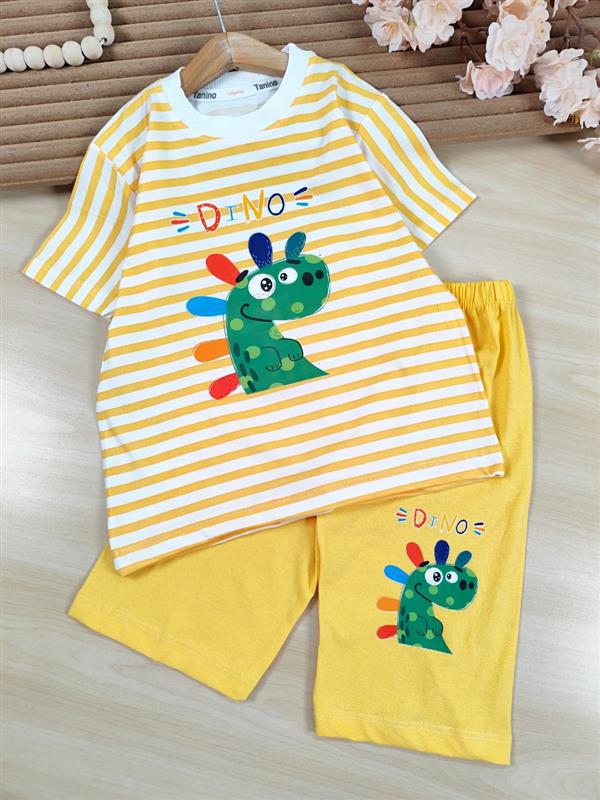 تیشرت شلوارک رنگی Dino