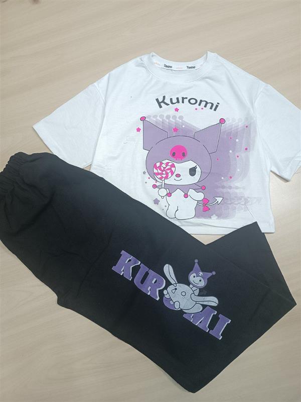 تکسایز کراپ شلوار kuromi