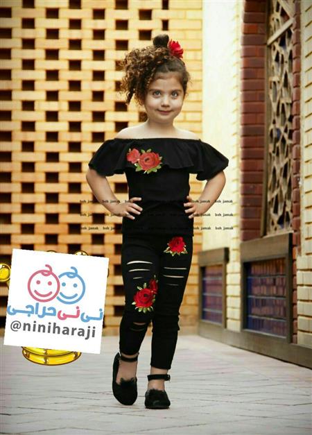 ست تاپ و شلوار زاپدار رز
