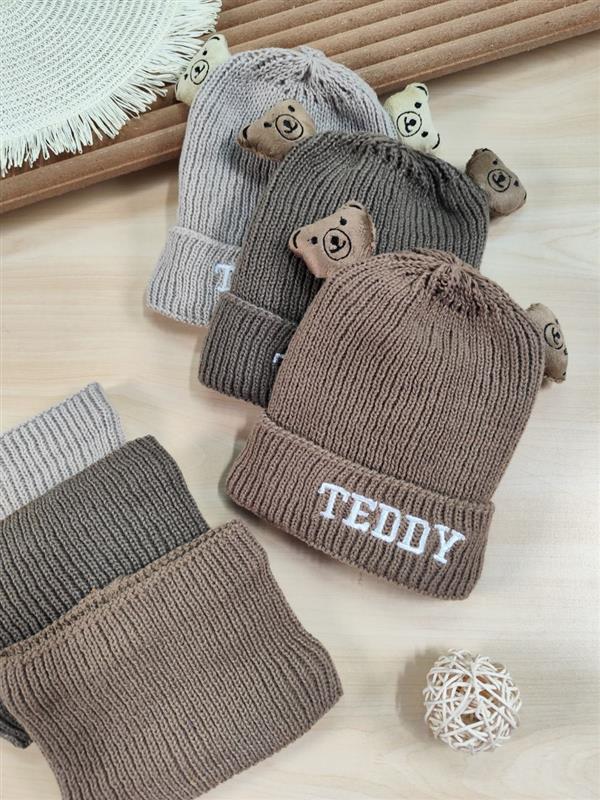 کلاه و شال گردن teddy