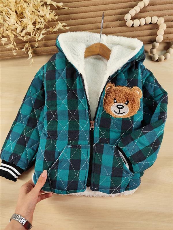 کاپشن چهارخونه  toy