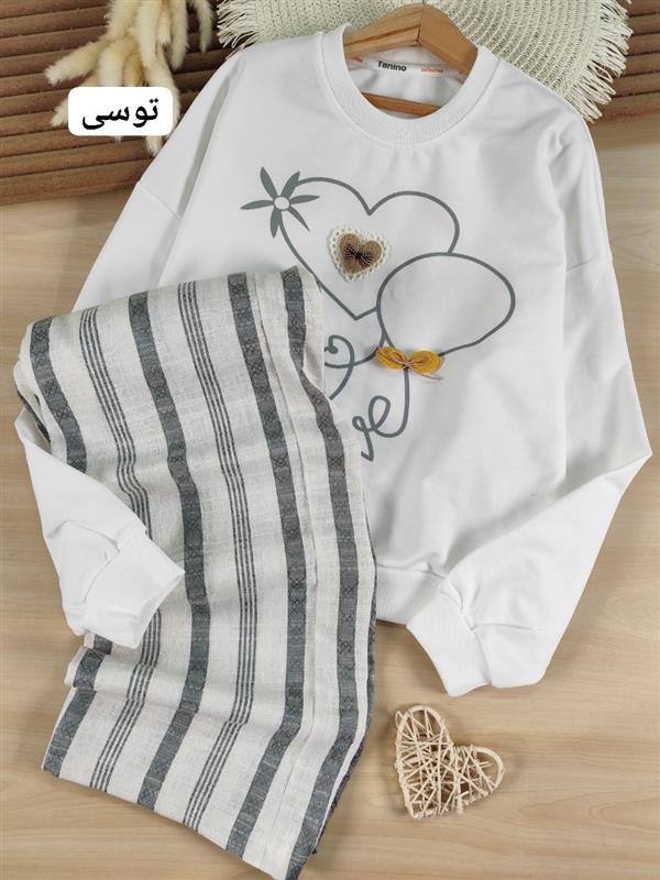 بلوز و شلوار قلب و طرح برجسته