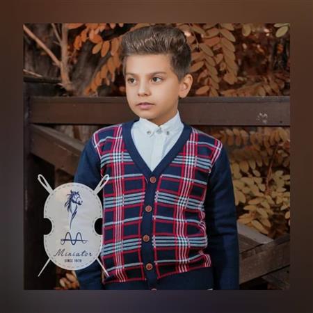 پلیور چهارخانه پسرانه