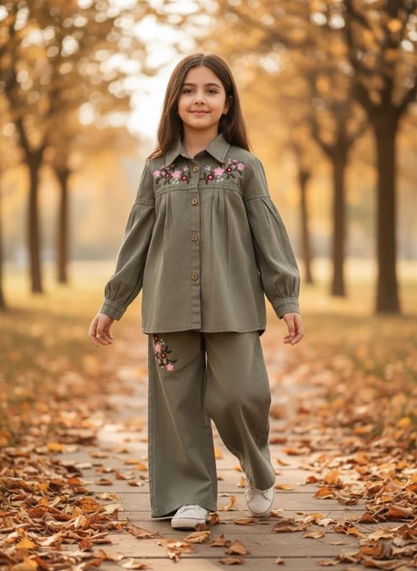 تونیک شلوار گلدوزی ویشکا