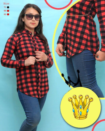 تونیک چهارخونه زنجیری