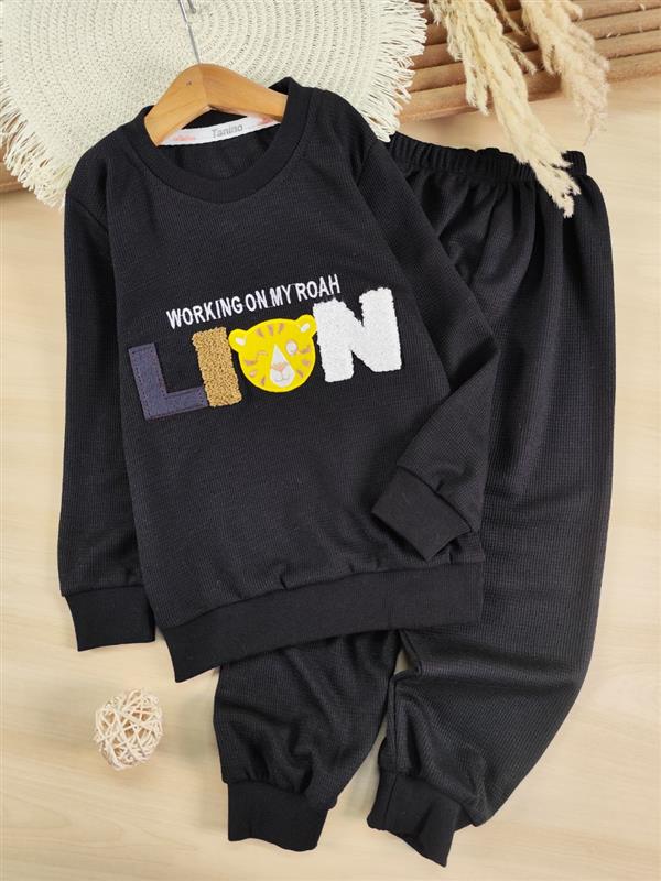 بلوز شلوار گلدوزی lion