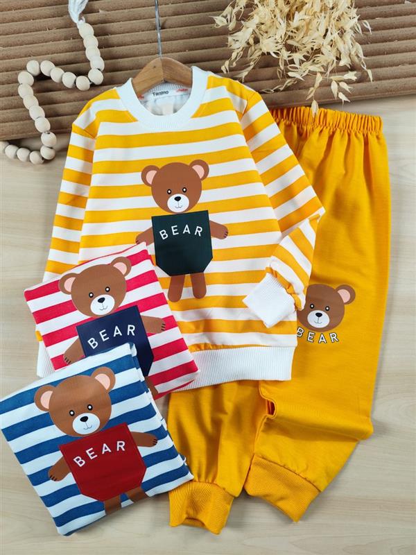 بلوز و شلوار Bear راه راه