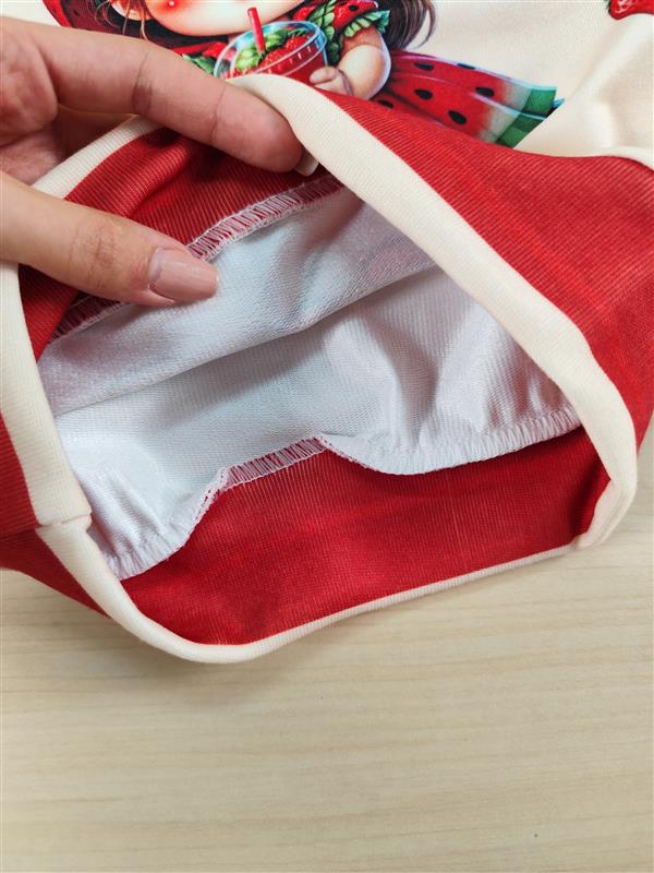 بلوز و شلوار دختر هندوانه ای