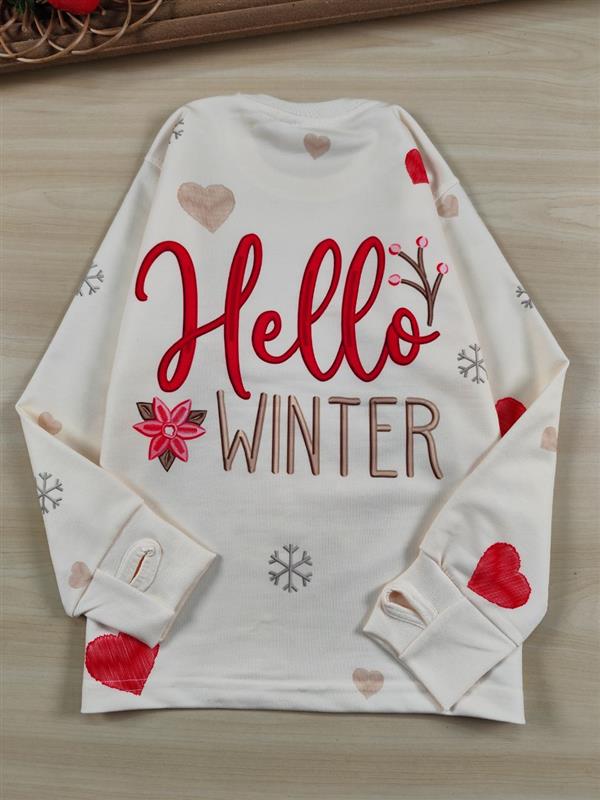 بلوز و شلوار Hello winter