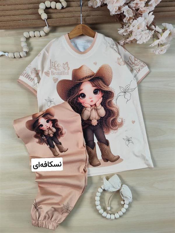 تیشرت شلوار دختر تفنگدار 