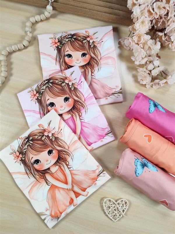 تیشرت شلوار پری مو گلی 