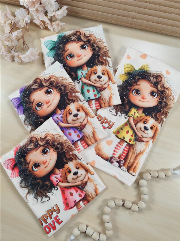 تیشرت تک Puppy love