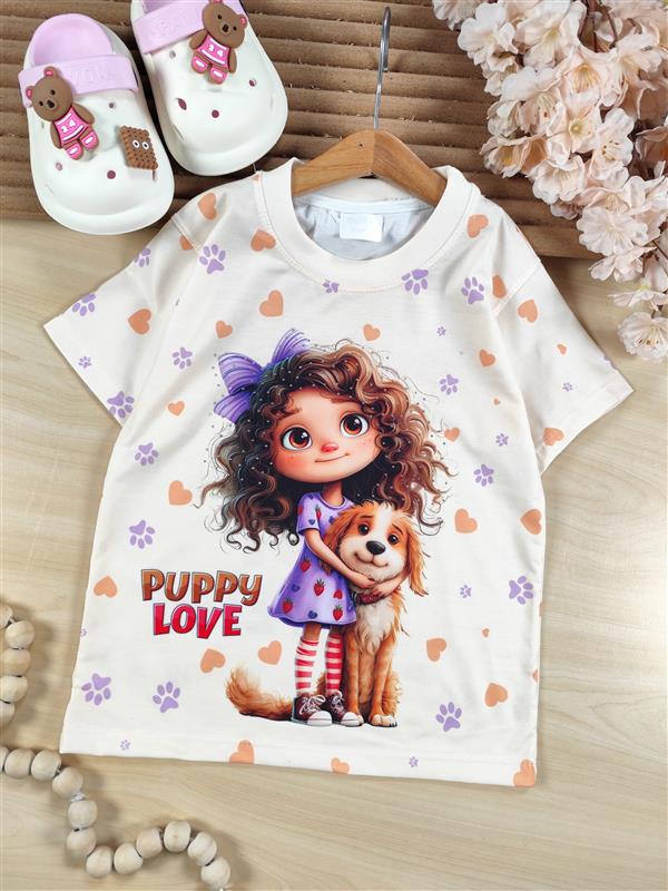 تیشرت تک Puppy love