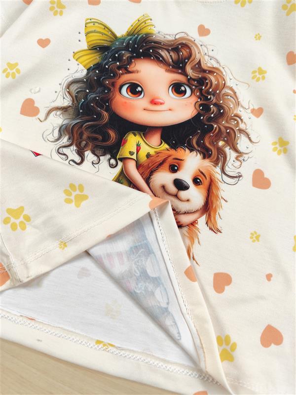 تیشرت تک Puppy love