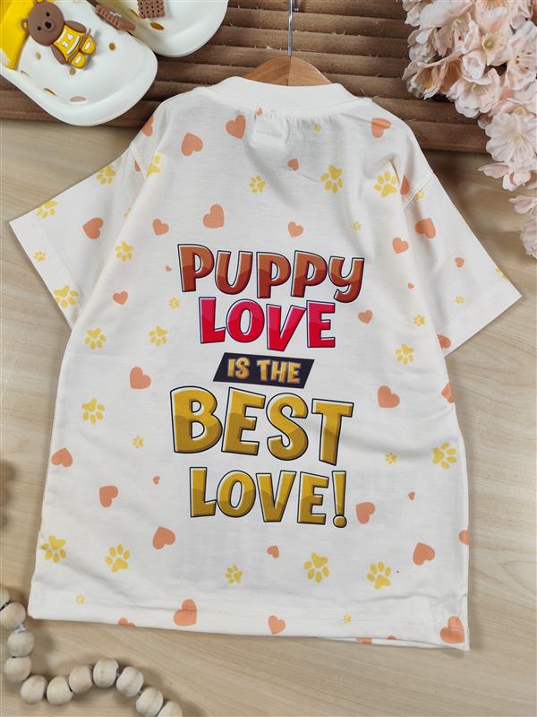 تیشرت تک Puppy love