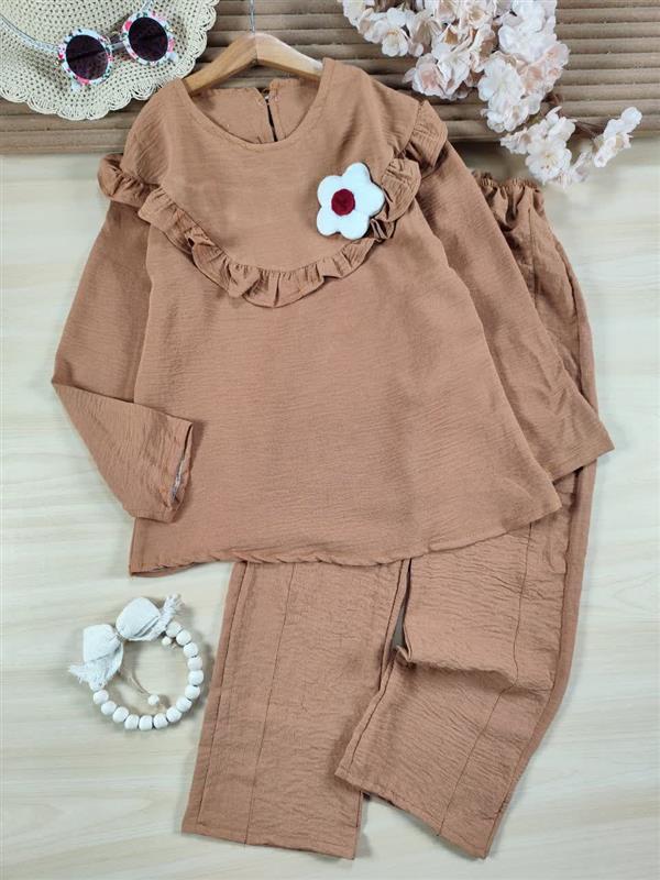 شومیز شلوار تک گل عروسکی 