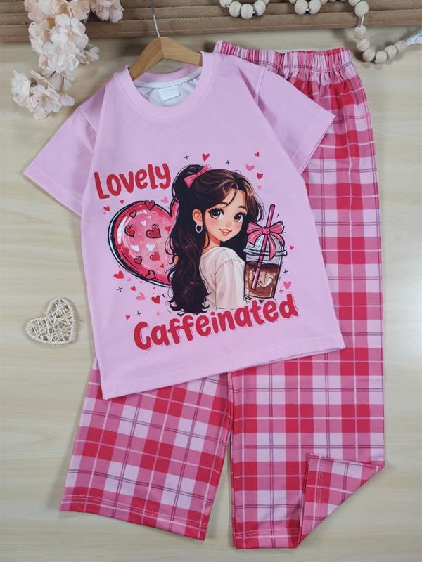 تیشرت شلوار دختر caffe